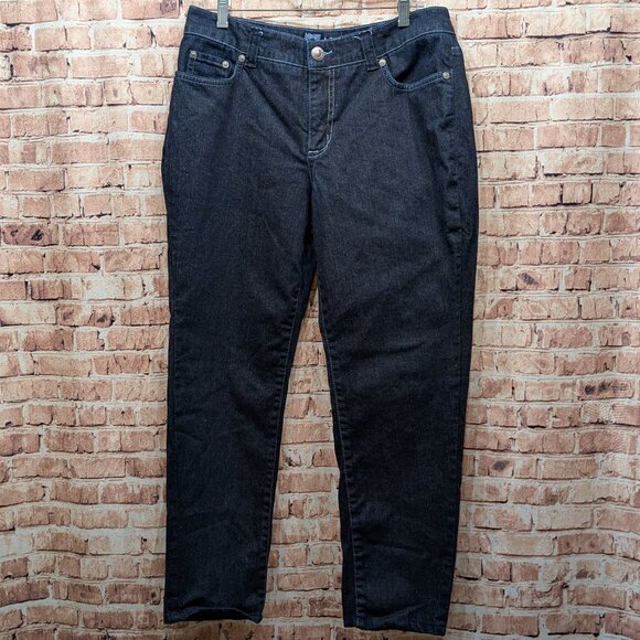 AK Jeans Anne Klein Sophisticate Size 12 Waist 30 Short - Picture 1 of 16